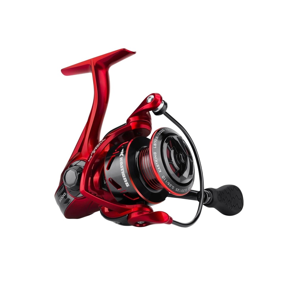 KastKing SPN 1000 Size Red Spinning Fishing Reel Gear Ratio 5.2 1